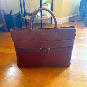 Mark and Graham Tote Leather Briefcase Bag NWOT